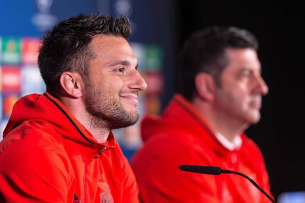 Dortmund, Deutschland 07.03.2017, UEFA Champions League - 2016 17, Pressekonferenz zum Spiel BV Borussia Dortmund - Benfica Lissabon, Andreas Samaris (BLS) im Interview ( DeFodi507