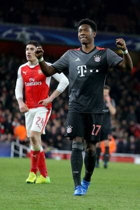 David Alaba (FC Bayern Muenchen 27) nach dem Sieg, Arsenal FC - FC Bayern Muenchen, UEFA Champions League, Achtelfinale, Fussball, 07.03.2017, London Copyright: xLangerx xEibner-Pressefotox EP_HLR