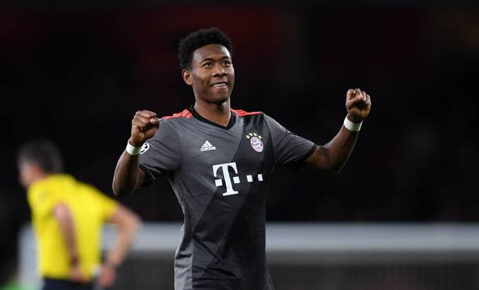 FUSSBALL CHAMPIONS LEAGUE SAISON 2016 2017 ACHTELFINALE RUECKSPIEL Arsenal London - FC Bayern Muenchen 07.03.2017 David Alaba (FC Bayern Muenchen) 
