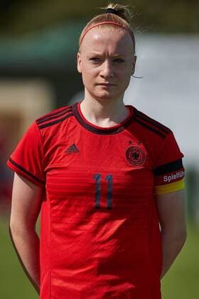 Spain: Friendly international match Länderspiel at La Manga Anna Gerhardt of Germany during the International Friendly Länderspiel match U19 between Germany Women vs Scotland Women at La Manga Club on March 07, 2017 at la Manga Club, Spain.  SergioxLopezx xPacificxPress