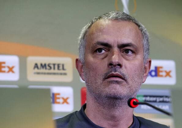 ROSTOV-ON-DON, RUSSIA - MARCH 8, 2017: Manchester United ManU s head coach Jose Mourinho looks on at a press conference PK Pressekonferenz ahead of their 2016-17 UEFA Europa League Round of 16, 1st leg football match against FC Rostov. Valery Matytsin TASS  TS043985