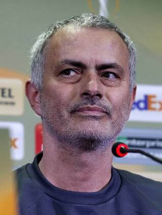 ROSTOV-ON-DON, RUSSIA - MARCH 8, 2017: Manchester United ManU s head coach Jose Mourinho looks on at a press conference PK Pressekonferenz ahead of their 2016-17 UEFA Europa League Round of 16, 1st leg football match against FC Rostov. Valery Matytsin TASS  TS043986
