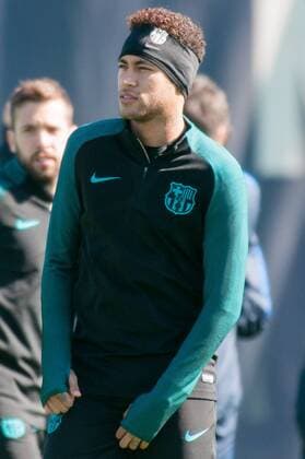 SPAIN - Mar,7th: Neymar jr during the last training before the match between FC Barcelona Barca - PSG, for the match of the Champions League, played at Camp Nou Stadium on 7th March 2017 in Barcelona, Spain. (Credit: David R. Rico Urbanandsport Cordon Press)  xCordonxPressx xSPAINx-PressxConferencex-xFCxBarcelonax-xPSGx-xxChampionsxLeaguex-x2016 17x