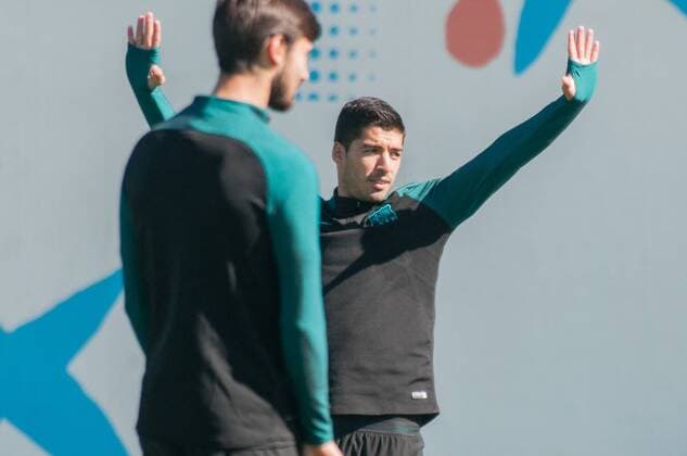 SPAIN - Mar,7th: Luis Suarez during the last training before the match between FC Barcelona Barca - PSG, for the match of the Champions League, played at Camp Nou Stadium on 7th March 2017 in Barcelona, Spain. (Credit: David R. Rico Urbanandsport Cordon Press)  xCordonxPressx xSPAINx-PressxConferencex-xFCxBarcelonax-xPSGx-xxChampionsxLeaguex-x2016 17x