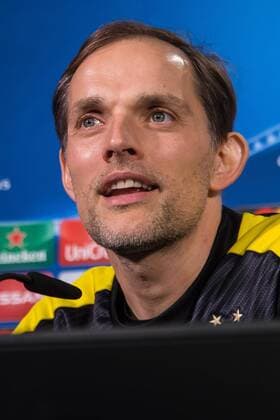 Dortmund, Deutschland 07.03.2017, UEFA Champions League - 2016 17, Pressekonferenz zum Spiel BV Borussia Dortmund - Benfica Lissabon, Trainer Thomas Tuchel (BVB) im Interview ( DeFodi507