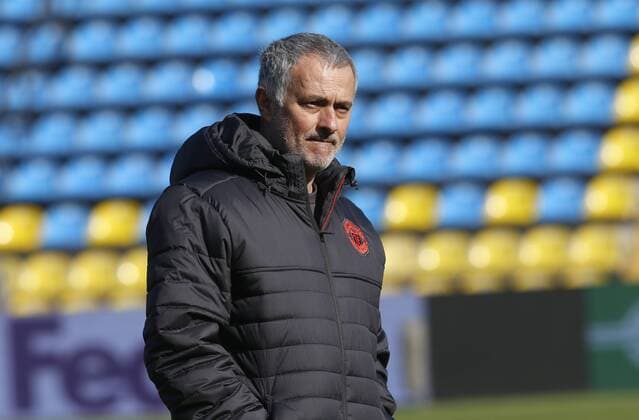 ROSTOV-ON-DON, RUSSIA - MARCH 8, 2017: Manchester United ManU s head coach Jose Mourinho attends a training session ahead of their 2016-17 UEFA Europa League Round of 16, 1st leg football match against FC Rostov. Valery Matytsin TASS  TS04398D