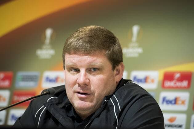 Gent s head coach Hein Vanhaezebrouck pictured during a press conference PK Pressekonferenz of Belgian soccer team KAA Gent, Wednesday 08 March 2017, in Gent. Tomorrow Gent is playing a first-leg game of 1 8 finals of the Europa League competition against Belgian club KRC Genk. JASPERxJACOBS  x05060724x