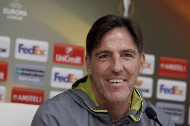 Celta Vigo s Argentinian head coach, Eduardo Berizzo during the press conference PK Pressekonferenz after the training session held in Vigo, northwestern Spain, 08 March 2017. The team prepares the Europa League round of 16 first leg game against Russian Krasnodar on 09 March at Balaidos Stadium. CELTA VIGO S PRESS CONFERENCE !ACHTUNG: NUR REDAKTIONELLE NUTZUNG!  Copyright: xSalvadorxSasx 20170308-636245955476507191