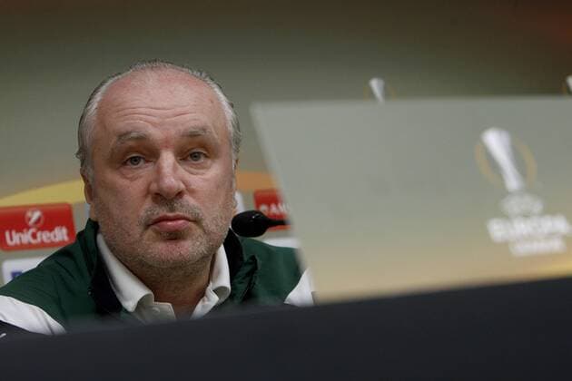 Krasnodar s Russian coach Igor Shalimov takes part at a press conference PK Pressekonferenz prior to tomorrow s Europa League round of 16 first leg match against Celta de Vigo, at Balaidos stadium in Vigo, Pontevedra, Spain, 08 March 2017. PEREYRA: WE ARE NOT GOING TO DEFEND, WE WANT TO WIN !ACHTUNG: NUR REDAKTIONELLE NUTZUNG!  Copyright: xSalvadorxSasx VIG001 20170308-636246010017488544