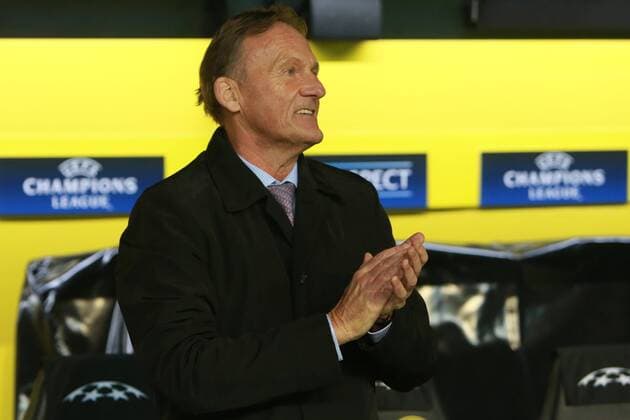 08.03.2017, xkvx, Fussball Champions League, Borussia Dortmund - Benfica Lissabon, emspor, v.l. Joachim Watzke (Geschaefsfuehrer Borussia Dortmund) Dortmund
