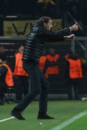 08.03.2017, xkvx, Fussball Champions League, Borussia Dortmund - Benfica Lissabon, emspor, v.l. Trainer Thomas Tuchel (BVB Borussia Dortmund) gibt Anweisung, gestikuliert, mit den Armen gestikulieren, gives instructions, gesticulate Dortmund
