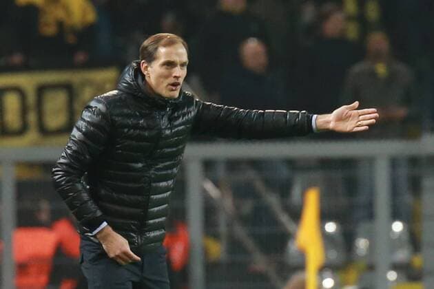 08.03.2017, xkvx, Fussball Champions League, Borussia Dortmund - Benfica Lissabon, emspor, v.l. Trainer Thomas Tuchel (BVB Borussia Dortmund) gibt Anweisung, gestikuliert, mit den Armen gestikulieren, gives instructions, gesticulate Dortmund