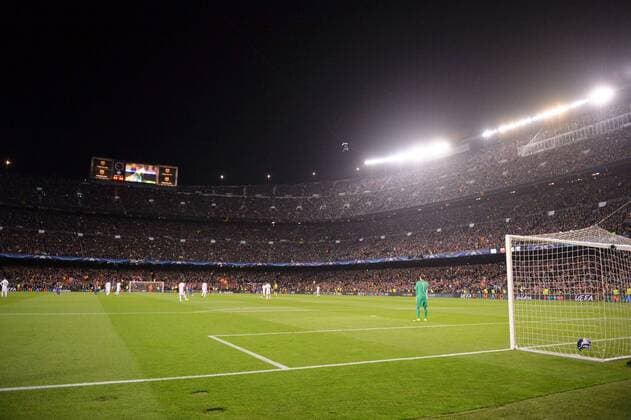Stadion Santiago Bernabeu während des Spiels - Fussball, Champions League, FC Barcelona vs. Paris Saint Germain PSG - 08 03 2017 AnthonyBIBARD FEP Panoramic 