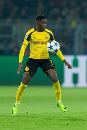 Dortmund, Germany 08.03.2017, UEFA Champions League - 2016 17 Season, Round of 16, Second leg, BV Borussia Dortmund - Benfica Lissabon, Ousmane Dembele (BVB) in aktion ( DeFodi001