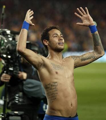 Themen der Woche - SPORT Bilder des Tages - SPORT Fußball, CL, FC Barcelona - Paris St. Germain FC Barcelona Barca s Brazilian striker Neymar Jr. jubilates the 6-1 during the UEFA Champions League second leg round of 16 match between FC Barcelona and Paris Saint-Germain at Camp Nou stadium in Barcelona, Catalonia, Spain, 08 March 2017. FC BARCELONA VS. PARIS SAINT-GERMAIN !ACHTUNG: NUR REDAKTIONELLE NUTZUNG!  Copyright: xAndreuxDalmaux BCN001 20170309-636246149920562406