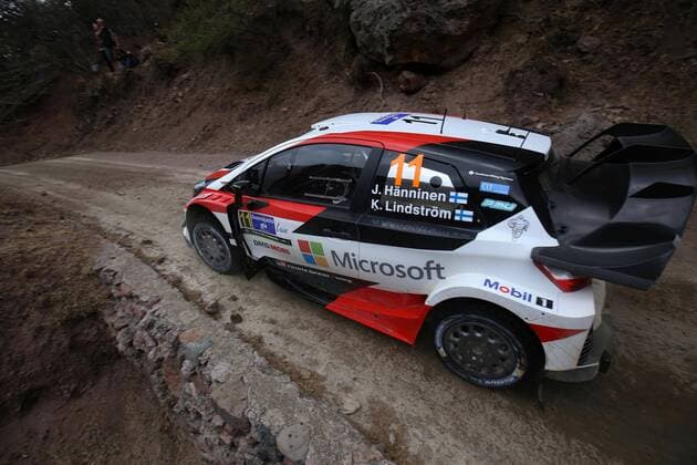Juho Hanninen, Finland, drives his Toyota Yaris WRC Motorsport Rallye WM during a practice of Rally Guanajuato 2017 in Leon, Guanajuato state, Mexico, 08 March 2017. Rally Guanajuato 2017 !ACHTUNG: NUR REDAKTIONELLE NUTZUNG!  Copyright: xUlisesxRuizxBasurtox MEX245 20170309-636246352352531161