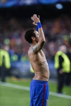 Fußball, CL, FC Barcelona - Paris St. Germain SPAIN - Mar, 8th: Neymar jr celebrates the victory during the match between FC Barcelona Barca - Paris Saint Germain, for the round of 16 of the Champions League, played at Camp Nou Stadium on 8th March 2016 in Barcelona, Spain. (Credit: Mikel Trigueros Urbanandsport Cordon Press)  xCordonxPressx xSPAINx-xFCxBarcelonax-xParisxSaintxGermainx-xxChampionsxLeaguex-x2016 17x
