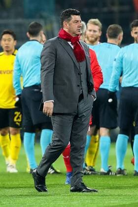 Dortmund, Germany 08.03.2017, UEFA Champions League - 2016 17 Season, Round of 16, Second leg, BV Borussia Dortmund - Benfica Lissabon, Coach Rui Vitoria (BLS) enttaeuscht, enttaeuschung ( DeFodi048