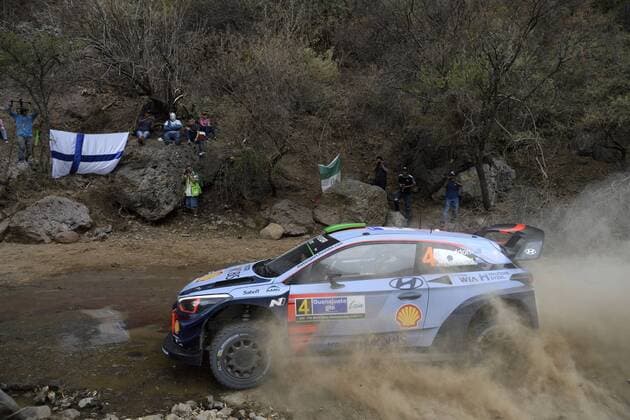 WRC Motorsport Rallye WM Rally Guanajuato Mexico 09 - 12 March 2017 08.03.2017 - Hayden Paddon (NZL)-John Kennard (NZL) Hyundai i20 Coupe WRC, Hyundai Motorsport 