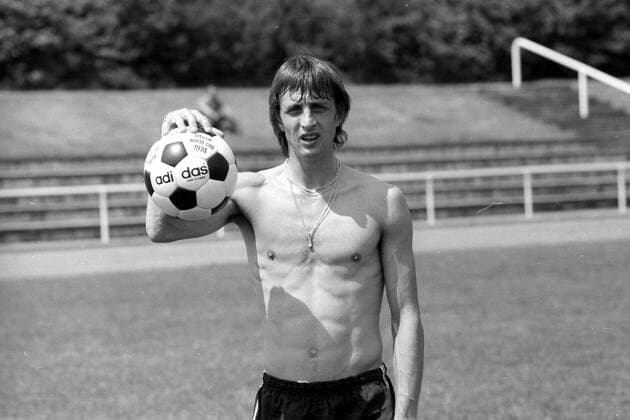 WM 1974, Nationalteam Niederlande in Hiltrup, Johan Cruijff