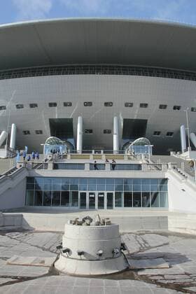 Saint-Petersburg. Arena Saint-Petersburg. Confederations Cup 2017. 100 days to the FIFA Confederations Cup 2017 at the stadium arena Saint Petersburg , Zenit-arena . FIFA. MaksimxKonstantinov 