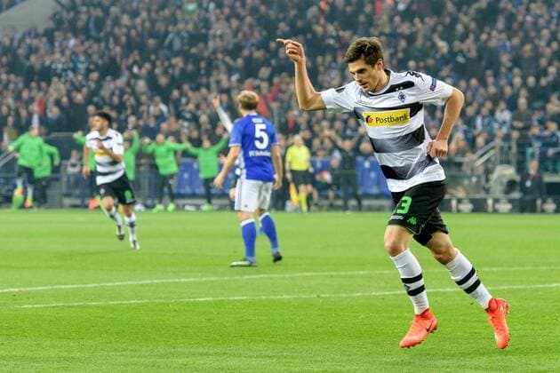 Bilder des Tages - SPORT Jonas Hofmann (Borussia Moenchengladbach 23) beim Torjubel nach dem Treffer zum 1:0 beim Europa League Spiel zwischen dem FC Schalke 04 und Borussia Moenchengladbach am 09.03.2017, Gelsenkirchen Copyright: xSchuelerx xEibnerx-xPressefotox EP_JSE