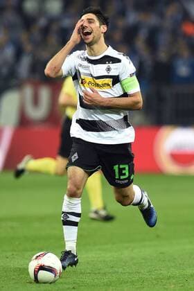 Fußball Europa League Achtelfinale FC Schalke 04 - Borussia Mönchengladbach am 09.03.2017 in der Veltins Arena in Gelsenkirchen Lars Stindel ( Mönchengladbach ) xRx