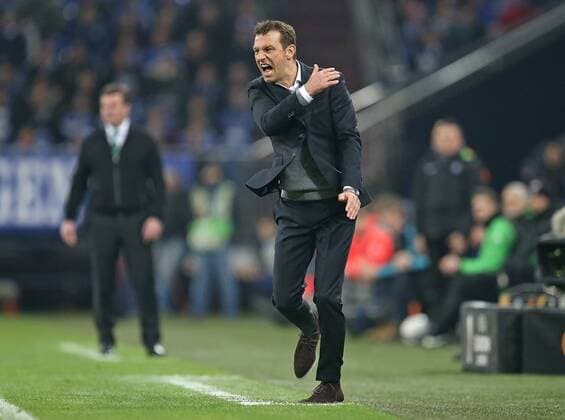 09.03.2017, Fussball UEFA Europa League 2016 2017, Achtelfinale, FC Schalke 04 - Borussia Mönchengladbach, in der VELTINS-Arena Gelsenkirchen. Trainer Markus Weinzierl (Schalke) 