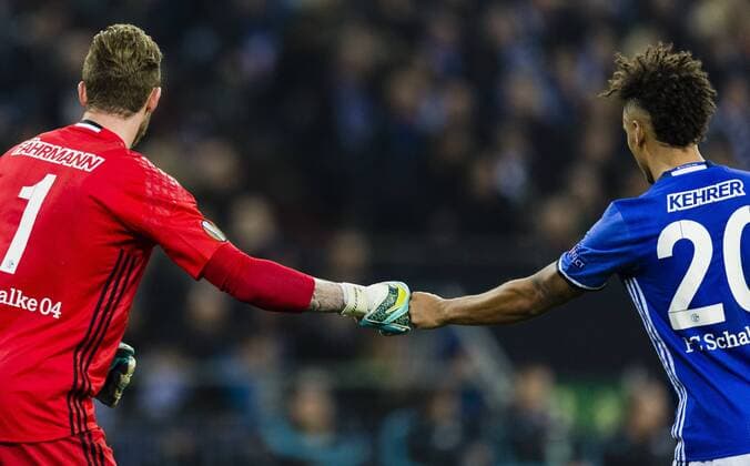 Gelsenkirchen, 09.03.2017 Torwart Ralf Fährmann (S04), Thilo Kehrer (S04) FC Schalke 04 - Borussia Mönchengladbach