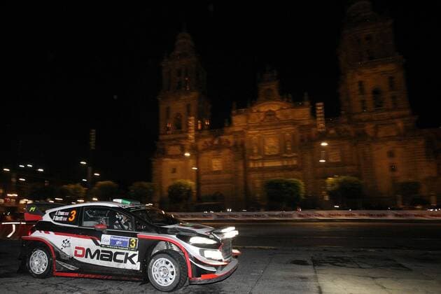 British Elfyn Evans drives his Ford Fiesta WRC Motorsport Rallye WM during the first stage of World Rally of Mexico in Mexico City, Mexico, 09 March 2017. The World Rally of Mexico opens its first stage at the main square of Mexico. World Rally Championship !ACHTUNG: NUR REDAKTIONELLE NUTZUNG!  Copyright: xUlisesxRuizxBasurtox MEX41 20170310-636247213802072976