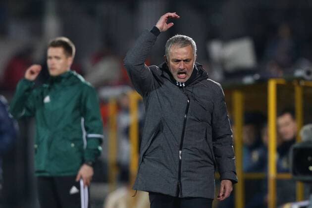 March 9, 2017 - Rostov-On-Don, Russia - Head Coach of FC Manchester United ManU JosoÂ© Mourinho during the UEFA Europa League Round of 16, first leg between FC Manchester United and FC Rostov, at Olimp 2 Stadium in Rostov-on-Don, Russia on March 9, 2017. FK Rostov v Manchester United - UEFA Europa League Round of 16: First Leg  - ZUMAn230 20170309_zaa_n230_262 Copyright: xIgorxRussakx