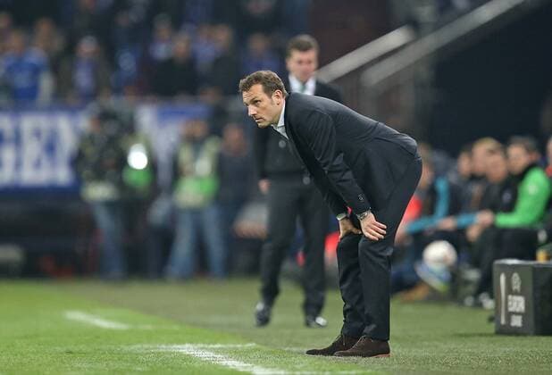 09.03.2017, Fussball UEFA Europa League 2016 2017, Achtelfinale, FC Schalke 04 - Borussia Mönchengladbach, in der VELTINS-Arena Gelsenkirchen. Trainer Markus Weinzierl (Schalke) 
