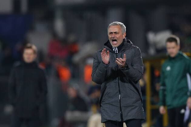 March 9, 2017 - Rostov-On-Don, Russia - Head Coach of FC Manchester United ManU JosoÂ© Mourinho during the UEFA Europa League Round of 16, first leg between FC Manchester United and FC Rostov, at Olimp 2 Stadium in Rostov-on-Don, Russia on March 9, 2017. FK Rostov v Manchester United - UEFA Europa League Round of 16: First Leg  - ZUMAn230 20170309_zaa_n230_283 Copyright: xIgorxRussakx