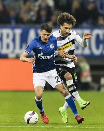 Gelsenkirchen, 09.03.2017 Alessandro Schöpf (S04), Fabian Johnson (BMG) FC Schalke 04 - Borussia Mönchengladbach