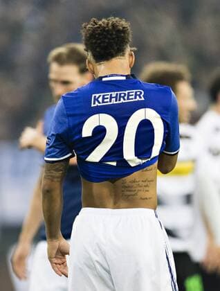 Gelsenkirchen, 09.03.2017 Tattoo Thilo Kehrer (S04) FC Schalke 04 - Borussia Mönchengladbach
