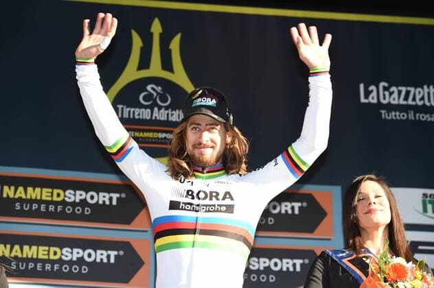 Bilder des Tages - SPORT 10-03-2017 Radsport, Tirreno - Adriatico; Etappe 3 Monterotondo Marittimo - Montalto Di Castro; 2017, Bora - Hansgrohe; Sagan, Peter; Montalto Di Castro; 