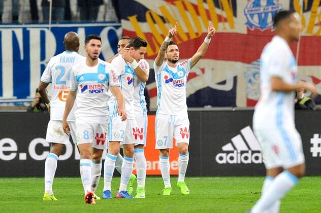 07 REMY CABELLA (om) - 26 FLORIAN THAUVIN (om) - JOIE FOOTBALL : Marseille vs Angers - Ligue 1 - 10 03 2017 FEP Panoramic 