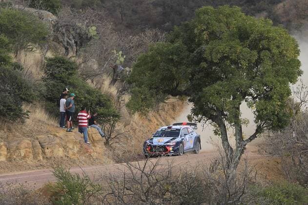 Belgian Thierry Neuville drives his Hyundai I20 Coupe WRC Motorsport Rallye WM during the second day of 14th annual Mexico Rally, in Leon, Mexico, 10 March 2017. 2017 Mexico Rally !ACHTUNG: NUR REDAKTIONELLE NUTZUNG!  Copyright: xUlisesxRuizxBasurtox MEX333 20170311-636248039383774107