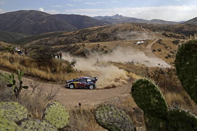 Themen der Woche - SPORT Bilder des Tages - SPORT Sebastien Ogier (F), Julien Ingrassia (F) Ford Fiesta WRC Motorsport Rallye WM WRC Rally Mexico 2017 Rally Mexico 2017