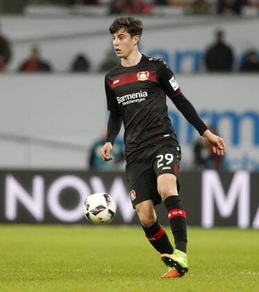 Leverkusen, Bayarena, 10.03.17: Kai Havertz (Leverkusen) am Ball im Spiel der 1. Bundesliga zwischen Bayer 04 Leverkusen vs. Werder Bremen in der Saison 2016 2017.