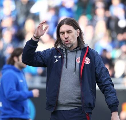Martin Schmidt (Trainer Mainz 05) winkt ab beim Spiel SV Darmstadt gegen den 1. FSV Mainz 05 in der 1. Fussball Bundesliga am 11.03.2017, Darmstadt Copyright: xBermel Eibner-Pressefotox EP_mbl