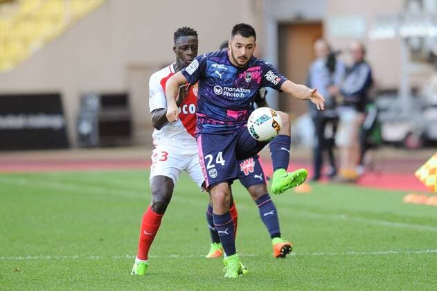 24 GAETAN LABORDE (bor) - 23 Benjamin MENDY (mon) FOOTBALL : AS Monaco vs Girondins de Bordeaux - Ligue 1 - 11 03 2017 FEP Panoramic 