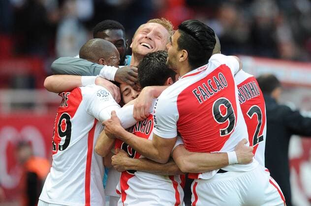 10 BERNARDO SILVA (mon) - 25 KAMIL GLIK (mon) - JOIE FOOTBALL : AS Monaco vs Girondins de Bordeaux - Ligue 1 - 11 03 2017 FEP Panoramic 