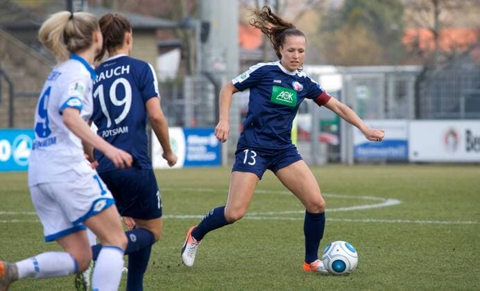 Fussball Frauen 1.Bundesliga 12.03.2017 Potsdam Karl Liebknecht Stadion 1 FFC Turbine Potsdam geg TSG 1899 Hoffenheim 1 : 0 Lia WÄLTI ( WAELTI ) 13 Turbine