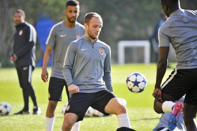 Fußball, CL, AS Monaco Training Valere Germain( AS Monaco) FOOTBALL : Training - AS Monaco -Champions League - 14 03 2017 NorbertScanella Panoramic 