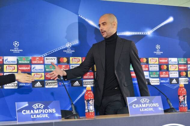 Pep Guardiola (Manchester City) FOOTBALL : PK - Manchester City - Champions League - 14 03 2017 NorbertScanella Panoramic 