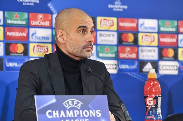 Pep Guardiola (Manchester City) FOOTBALL : PK - Manchester City - Champions League - 14 03 2017 NorbertScanella Panoramic 