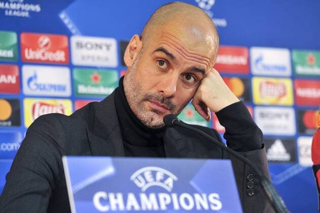 Pep Guardiola (Manchester City) FOOTBALL : PK - Manchester City - Champions League - 14 03 2017 NorbertScanella Panoramic 