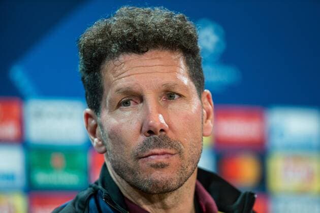 Fußball, CL, Atletico Madrid PK Diego Pablo Cholo Simeone during the press conference PK Pressekonferenz before the match of Uefa Champions League between Atletico de Madrid and Bayer Leverkusen at Vicente Calderon Stadium in Madrid, Spain. March 14, 2017.  (20170314095)