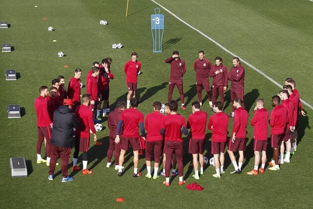 Atletico de Madrid s team during training session. March 14,2017.  (2017031419)